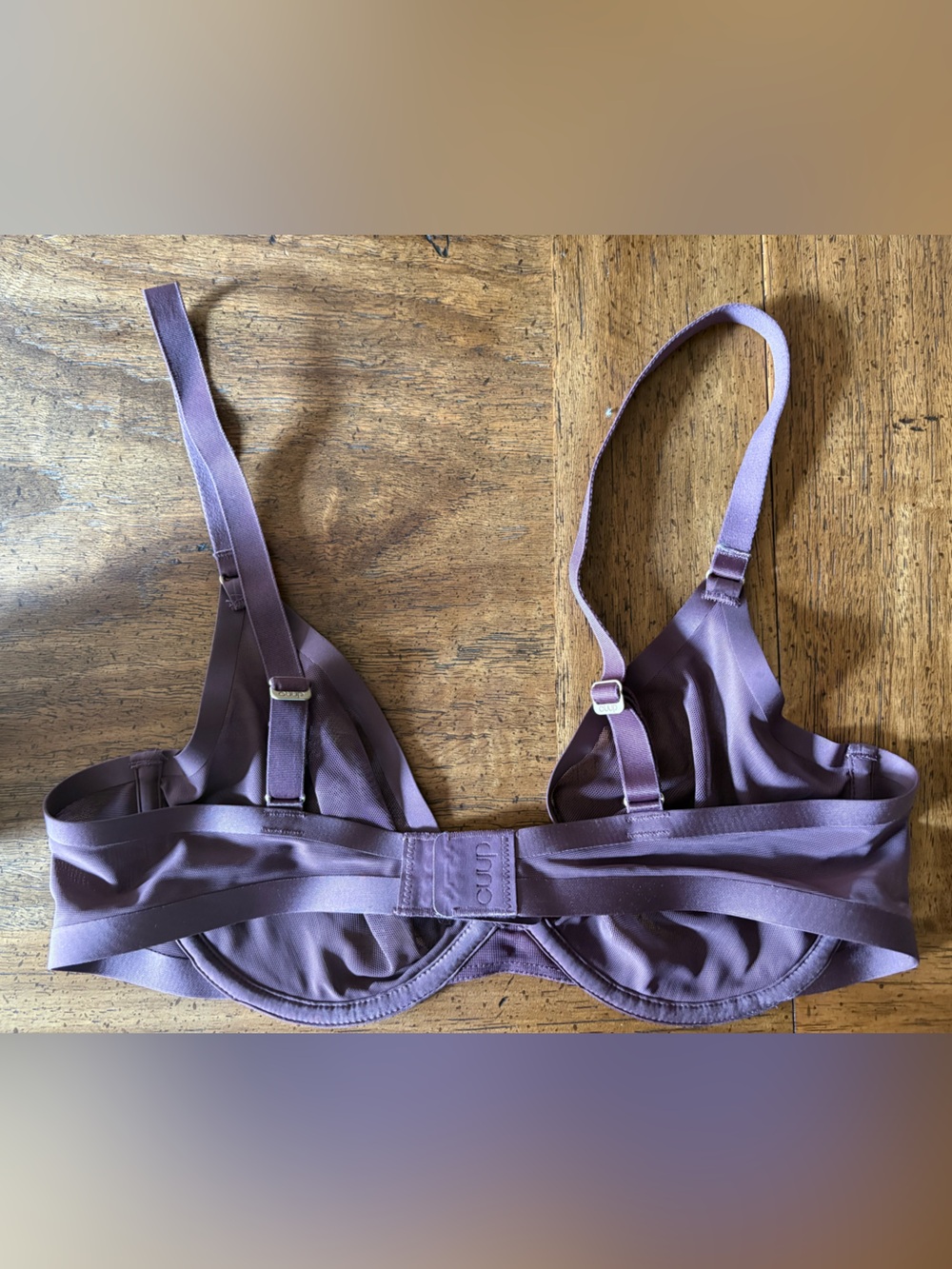 CUUP Sheer Mesh Underwire Bra in Chocolate Brown - Picture 7 of 7